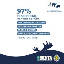 Bozita Purely Paté mit Rentier 370 g (Menge: 6 je Bestelleinheit)