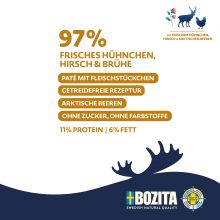 Bozita Purely Paté mit Hirsch 370 g (Menge: 6 je Bestelleinheit)