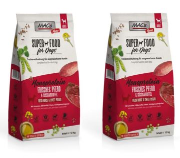 MACs Dog Mono frisches Pferd 2 x 12 kg Hundetrockenfutter