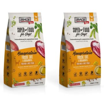 MACs Dog Mono frische Ente 2 x 12 kg Doppelpack
