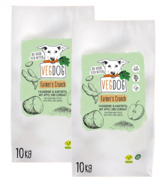 VEGDOG FARMERS CRUNCH 2 x 10kg Sparpack