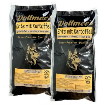 Vollmers Ente mit Kartoffel 2 x 12,5 kg Sparpaket