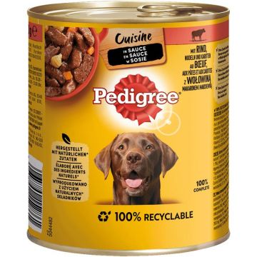 Pedigree Dose Cuisine in Sauce Rind, Nudeln & Karotten 800g (Menge: 12 je Bestelleinheit) Pedigree Dose Cuisine in Sauce Rind, Nudeln & Karotten 800g (Menge: 12 je Bestelleinheit)