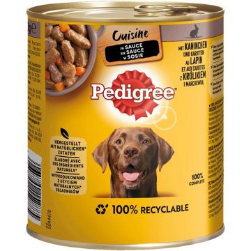 Pedigree Dose Cuisine in Sauce Kaninchen & Karotten 800g (Menge: 12 je Bestelleinheit) Pedigree Dose Cuisine in Sauce Kaninchen & Karotten 800g (Menge: 12 je Bestelleinheit)