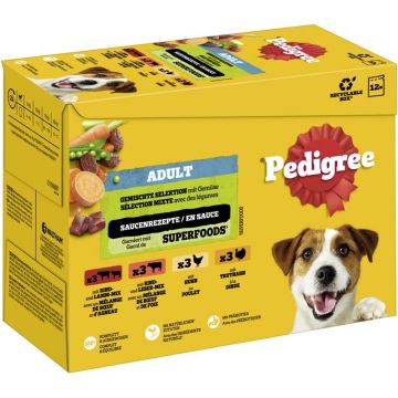 Pedigree Multipack PB Gemischte Selektion mit Gemüse in Sauce 4 Varietäten 12x100g (Menge: 4 je Bestelleinheit) Pedigree Multipack PB Gemischte Selektion mit Gemüse in Sauce 4 Varietäten 12x100g (Menge: 4 je Bestelleinheit)