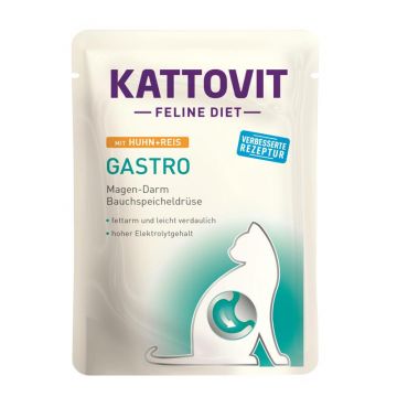 Kattovit PB Feline Diet Gastro Huhn & Reis 85g (Menge: 24 je Bestelleinheit) Kattovit PB Feline Diet Gastro Huhn & Reis 85g (Menge: 24 je Bestelleinheit)