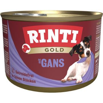 Rinti Dose Gold mit Gans 185 g (Menge: 12 je Bestelleinheit) Rinti Dose Gold mit Gans 185 g (Menge: 12 je Bestelleinheit)