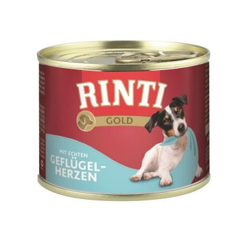 Rinti Dose Gold mit Geflügelherzen 185 g (Menge: 12 je Bestelleinheit) Rinti Dose Gold mit Geflügelherzen 185 g (Menge: 12 je Bestelleinheit)