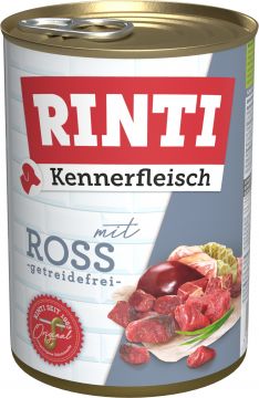 Rinti Dose Kennerfleisch Ross 400 g (Menge: 24 je Bestelleinheit) Rinti Dose Kennerfleisch Ross 400 g (Menge: 24 je Bestelleinheit)
