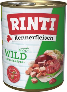 Rinti Dose Kennerfleisch Wild 800 g (Menge: 12 je Bestelleinheit) Rinti Dose Kennerfleisch Wild 800 g (Menge: 12 je Bestelleinheit)