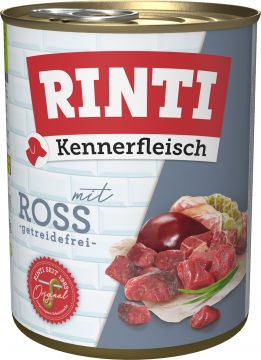 Rinti Dose Kennerfleisch Ross 800 g (Menge: 12 je Bestelleinheit) Rinti Dose Kennerfleisch Ross 800 g (Menge: 12 je Bestelleinheit)