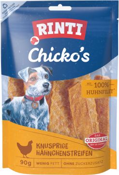 Rinti Chickos Knusprige Hähnchenstreifen 90 g (Menge: 12 je Bestelleinheit) Rinti Chickos Knusprige Hähnchenstreifen 90 g (Menge: 12 je Bestelleinheit)