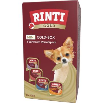 Rinti Schale Gold Mini Goldbox MB 8x100g (Menge: 4 je Bestelleinheit) Rinti Schale Gold Mini Goldbox MB 8x100g (Menge: 4 je Bestelleinheit)