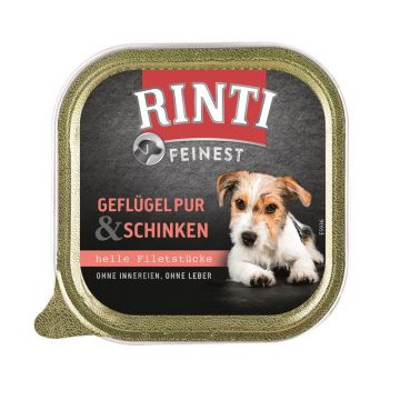 Rinti Schale Feinest Geflügel pur & Schinken 150 g (Menge: 11 je Bestelleinheit) Rinti Schale Feinest Geflügel pur & Schinken 150 g (Menge: 11 je Bestelleinheit)
