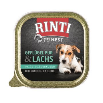 Rinti Schale Feinest Geflügel pur & Lachs 150 g (Menge: 11 je Bestelleinheit) Rinti Schale Feinest Geflügel pur & Lachs 150 g (Menge: 11 je Bestelleinheit)