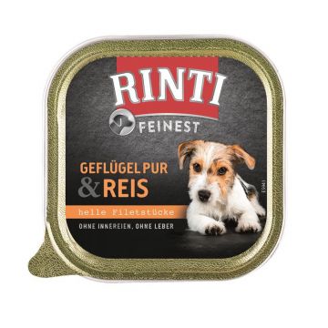 Rinti Schale Feinest Geflügel Pur & Reis 150 g (Menge: 11 je Bestelleinheit) Rinti Schale Feinest Geflügel Pur & Reis 150 g (Menge: 11 je Bestelleinheit)