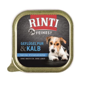 Rinti Schale Feinest Geflügel Pur & Kalb 150 g (Menge: 11 je Bestelleinheit) Rinti Schale Feinest Geflügel Pur & Kalb 150 g (Menge: 11 je Bestelleinheit)