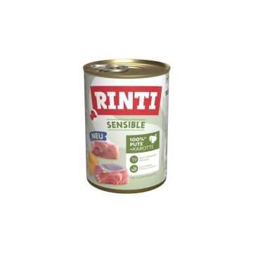 Rinti Dose Sensible Pute & Karotte 400g (Menge: 12 je Bestelleinheit) Rinti Dose Sensible Pute & Karotte 400g (Menge: 12 je Bestelleinheit)