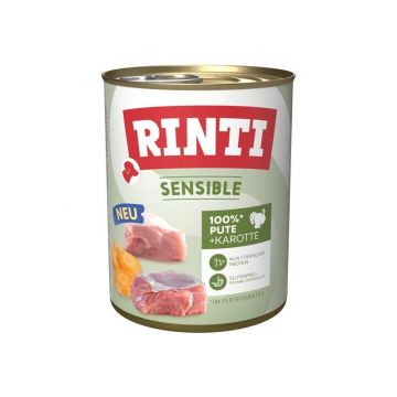 Rinti Dose Sensible Pute & Karotte 800g (Menge: 6 je Bestelleinheit) Rinti Dose Sensible Pute & Karotte 800g (Menge: 6 je Bestelleinheit)
