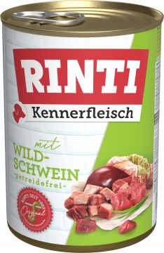 Rinti Dose Kennerfleisch Wildschwein 400 g (Menge: 12 je Bestelleinheit) Rinti Dose Kennerfleisch Wildschwein 400 g (Menge: 12 je Bestelleinheit)