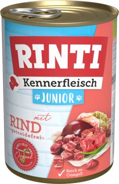 Rinti Dose Kennerfleisch Junior Rind 400 g (Menge: 12 je Bestelleinheit) Rinti Dose Kennerfleisch Junior Rind 400 g (Menge: 12 je Bestelleinheit)