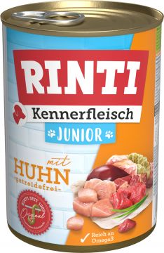 Rinti Dose Kennerfleisch Junior Huhn 400 g (Menge: 12 je Bestelleinheit) Rinti Dose Kennerfleisch Junior Huhn 400 g (Menge: 12 je Bestelleinheit)