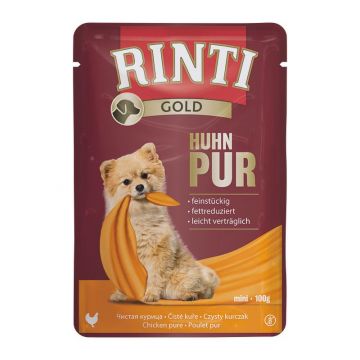 Rinti Gold Frischbeutel Huhn Pur 100 g (Menge: 10 je Bestelleinheit) Rinti Gold Frischbeutel Huhn Pur 100 g (Menge: 10 je Bestelleinheit)
