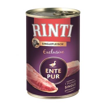 Rinti Dose Singlefleisch Exclusive Ente pur 400 g (Menge: 12 je Bestelleinheit) Rinti Dose Singlefleisch Exclusive Ente pur 400 g (Menge: 12 je Bestelleinheit)