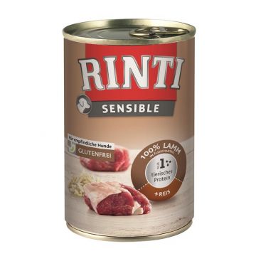 Rinti Dose Sensible Lamm & Reis 400 g (Menge: 12 je Bestelleinheit) Rinti Dose Sensible Lamm & Reis 400 g (Menge: 12 je Bestelleinheit)
