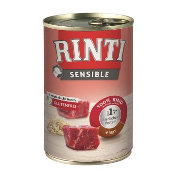 Rinti Dose Sensible Rind & Reis 400 g (Menge: 12 je Bestelleinheit) Rinti Dose Sensible Rind & Reis 400 g (Menge: 12 je Bestelleinheit)
