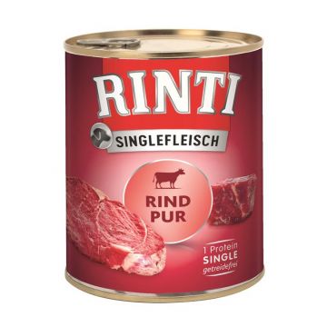 Rinti Dose Singlefleisch Rind Pur 800 g (Menge: 6 je Bestelleinheit) Rinti Dose Singlefleisch Rind Pur 800 g (Menge: 6 je Bestelleinheit)