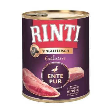 Rinti Dose Singlefleisch Exclusive Ente pur 800g (Menge: 6 je Bestelleinheit) Rinti Dose Singlefleisch Exclusive Ente pur 800g (Menge: 6 je Bestelleinheit)