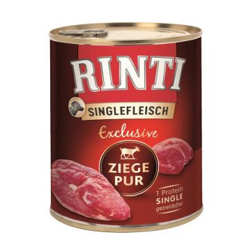 Rinti Dose Singlefleisch Exclusive Ziege Pur 800 g (Menge: 6 je Bestelleinheit) Rinti Dose Singlefleisch Exclusive Ziege Pur 800 g (Menge: 6 je Bestelleinheit)