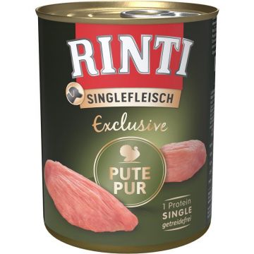 Rinti Dose Singlefleisch Exclusive Pute Pur 800 g (Menge: 6 je Bestelleinheit) Rinti Dose Singlefleisch Exclusive Pute Pur 800 g (Menge: 6 je Bestelleinheit)
