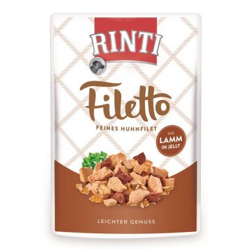 Rinti Filetto Huhnfilet mit Lamm in Jelly 100 g (Menge: 24 je Bestelleinheit) Rinti Filetto Huhnfilet mit Lamm in Jelly 100 g (Menge: 24 je Bestelleinheit)