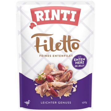 Rinti Filetto Jelly Ente & Entenherz 100 g (Menge: 24 je Bestelleinheit) Rinti Filetto Jelly Ente & Entenherz 100 g (Menge: 24 je Bestelleinheit)