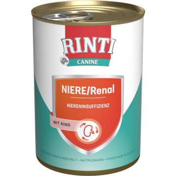 Rinti Dose Canine Niere/Renal Rind 400 g (Menge: 12 je Bestelleinheit) Rinti Dose Canine Niere/Renal Rind 400 g (Menge: 12 je Bestelleinheit)
