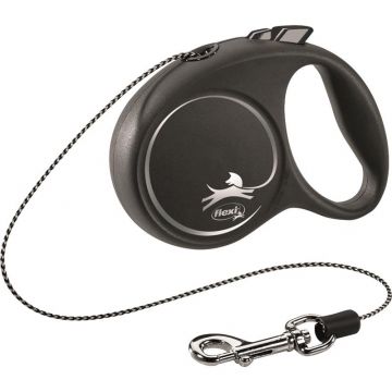 flexi Seil-Leine Black Design schwarz XS 3 m flexi Seil-Leine Black Design schwarz XS 3 m