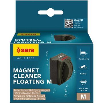 sera Magnet Cleaner Floating M 8 mm Glass sera Magnet Cleaner Floating M 8 mm Glass