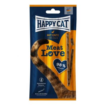 Happy Cat Meat Love Snack mit Ente 15 g (Menge: 28 je Bestelleinheit)