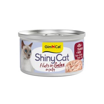 Gimpet ShinyCat in Jelly Thunfisch & H&uuml;hnchen 70g (Menge: 24 je Bestelleinheit)