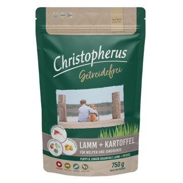 Christopherus Getreidefrei Welpe & Junghund mit Lamm & Kartoffel 750g