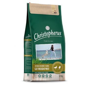Christopherus Erwachsener Hund Getreidefrei Ente & Kartoffel 12kg Christopherus Erwachsener Hund Getreidefrei Ente & Kartoffel 12kg