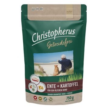 Christopherus Getreidefrei Älterer Hund Ente & Kartoffel 750g
