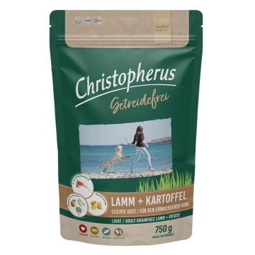 Christopherus Getreidefrei Erwachsener Hund Leichte Kost Lamm & Kartoffel 750g