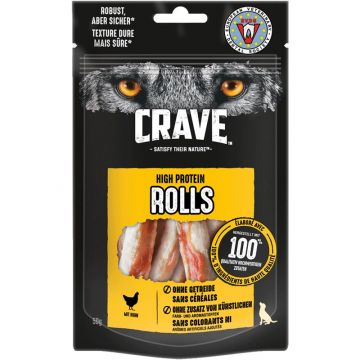 Crave Dog Snack High Protein Rolls Huhn 50 g (Menge: 8 je Bestelleinheit)