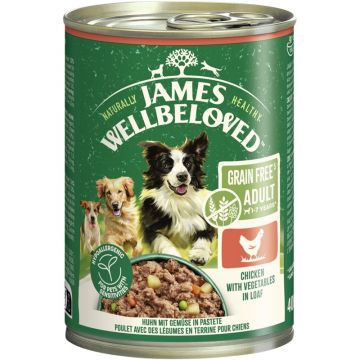 James Wellbeloved Dog Dose Getreidefrei Huhn Pastete 400g (Menge: 6 je Bestelleinheit)