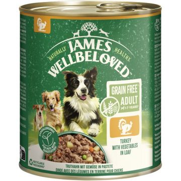 James Wellbeloved Dog Dose Getreidefrei Truthahn Pastete 800g (Menge: 6 je Bestelleinheit)
