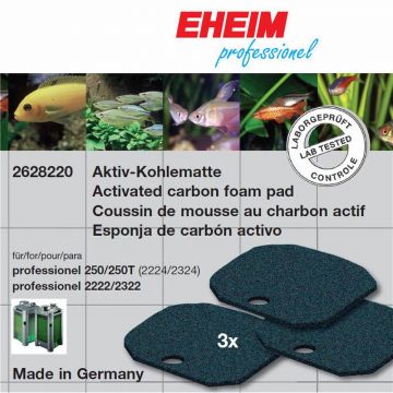 EHEIM Aktivkohlematte für Filter 2222/2224, 2322/2324, professionel 250 & 250T 3 Stück EHEIM Aktivkohlematte für Filter 2222/2224, 2322/2324, professionel 250 & 250T 3 Stück