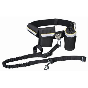Trixie Bauchgurt mit Leine bis 40 kg, schwarz Trixie Bauchgurt mit Leine bis 40 kg, schwarz